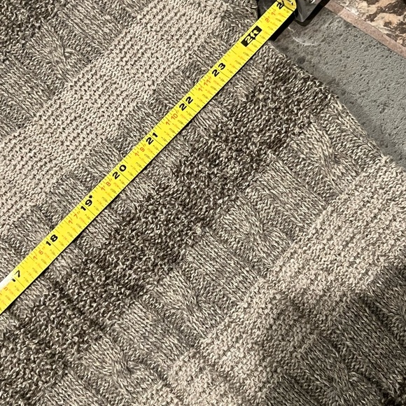 Vintage Made in USA Bill Blass Brown cable knit striped sweater men’s size XL - Picture 8 of 8